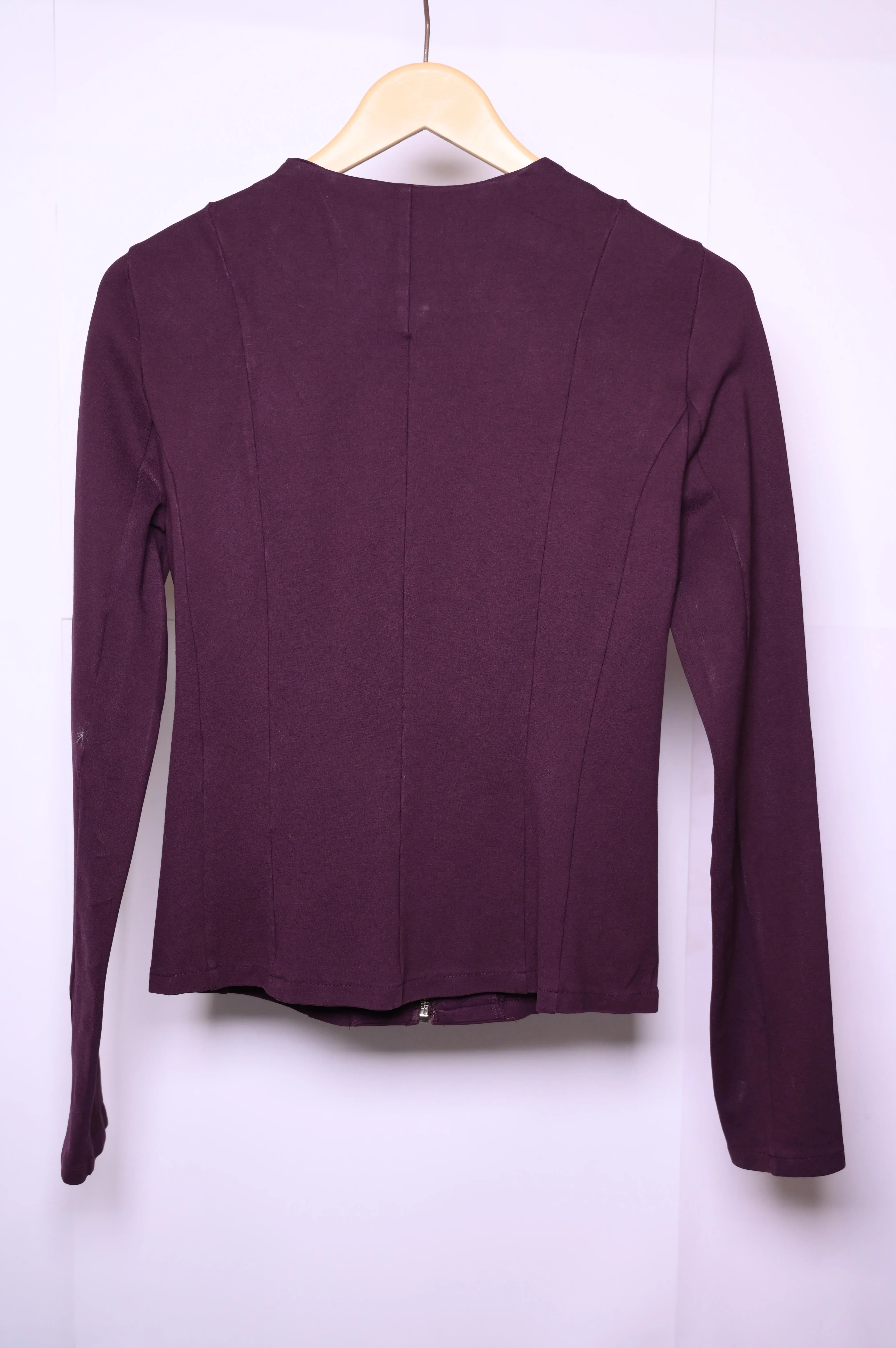 Amisu Purple Zipper Jacket
