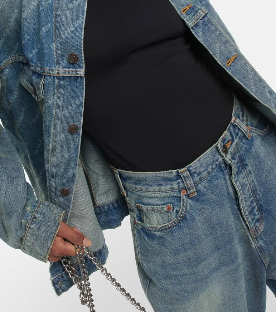 Balenciaga Logo denim jacket