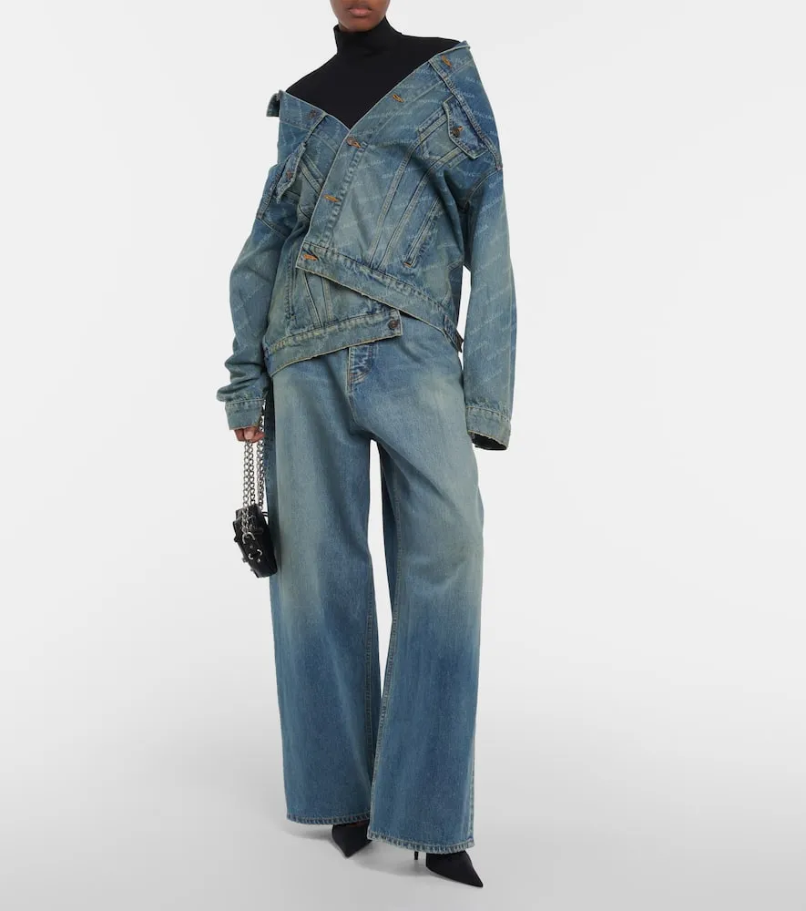Balenciaga Logo denim jacket