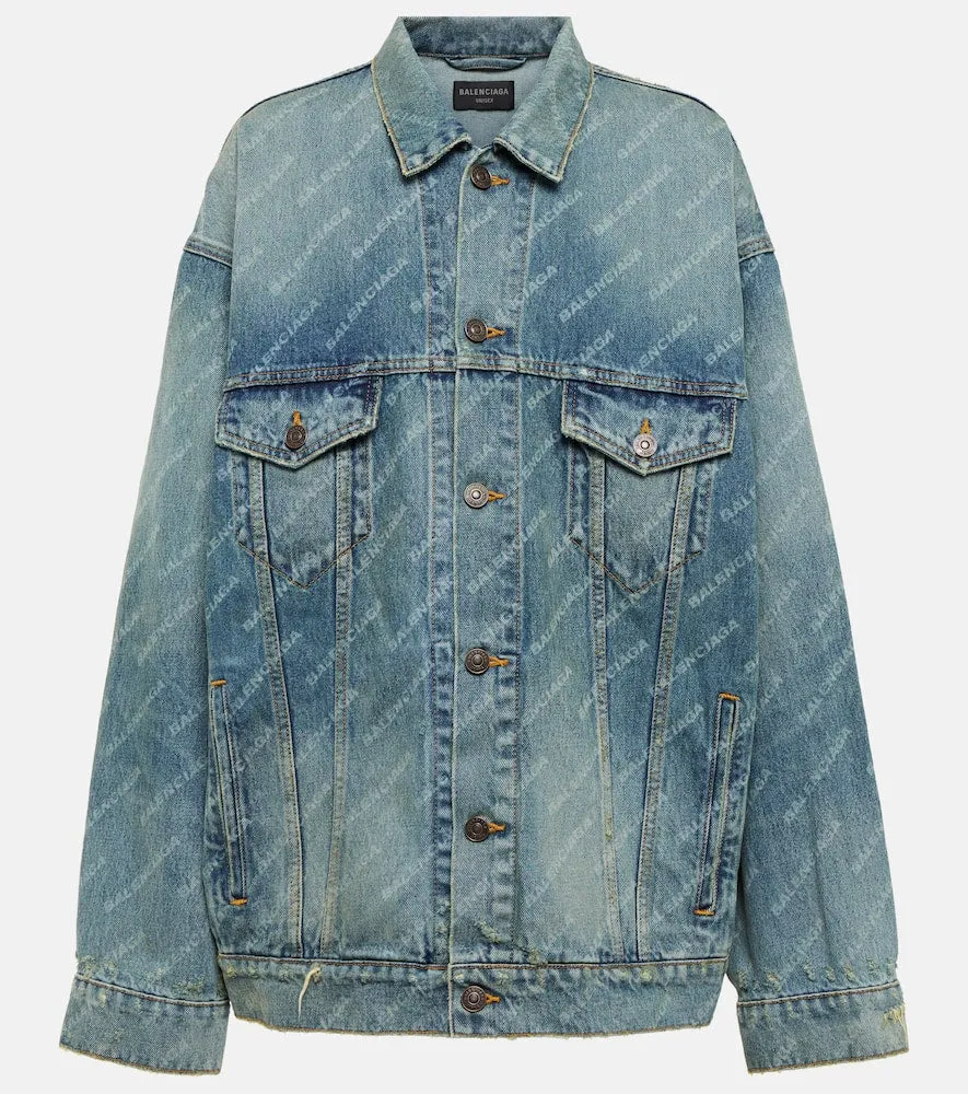 Balenciaga Logo denim jacket
