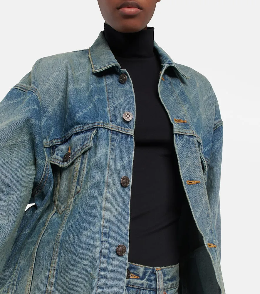 Balenciaga Logo denim jacket