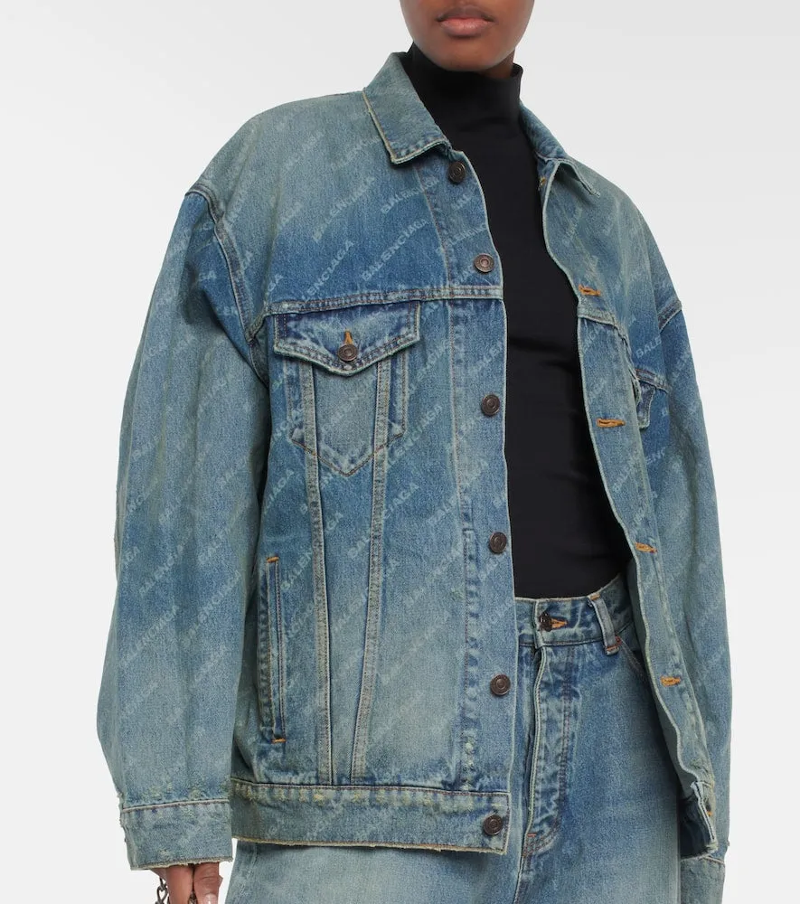 Balenciaga Logo denim jacket