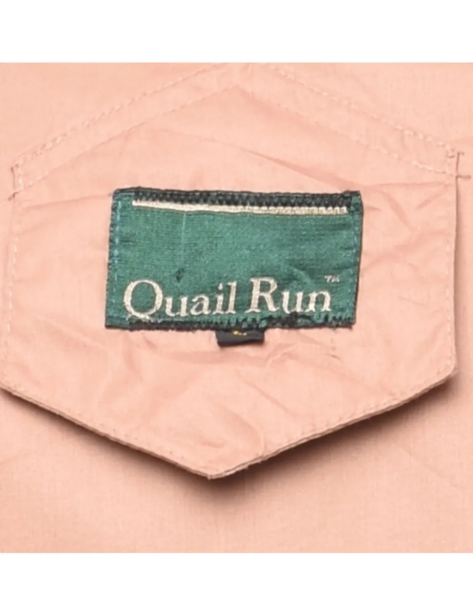 Beige Zip-Front Jacket - L