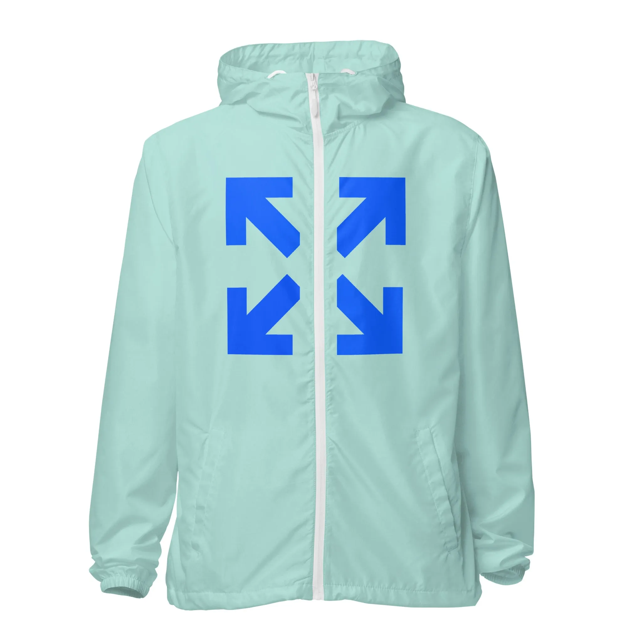 Black Mogul Ocean Blue Unisex lightweight zip up windbreaker