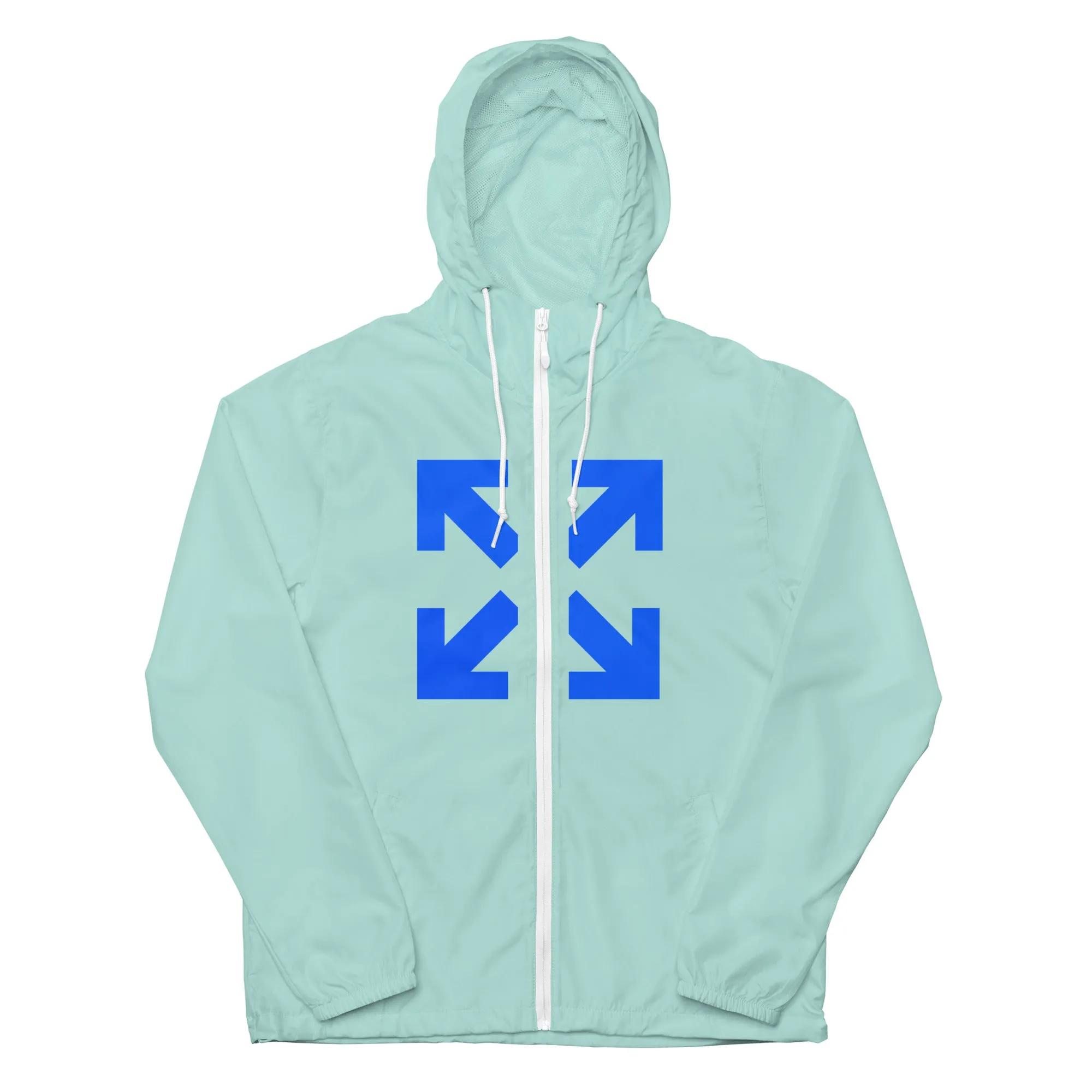 Black Mogul Ocean Blue Unisex lightweight zip up windbreaker