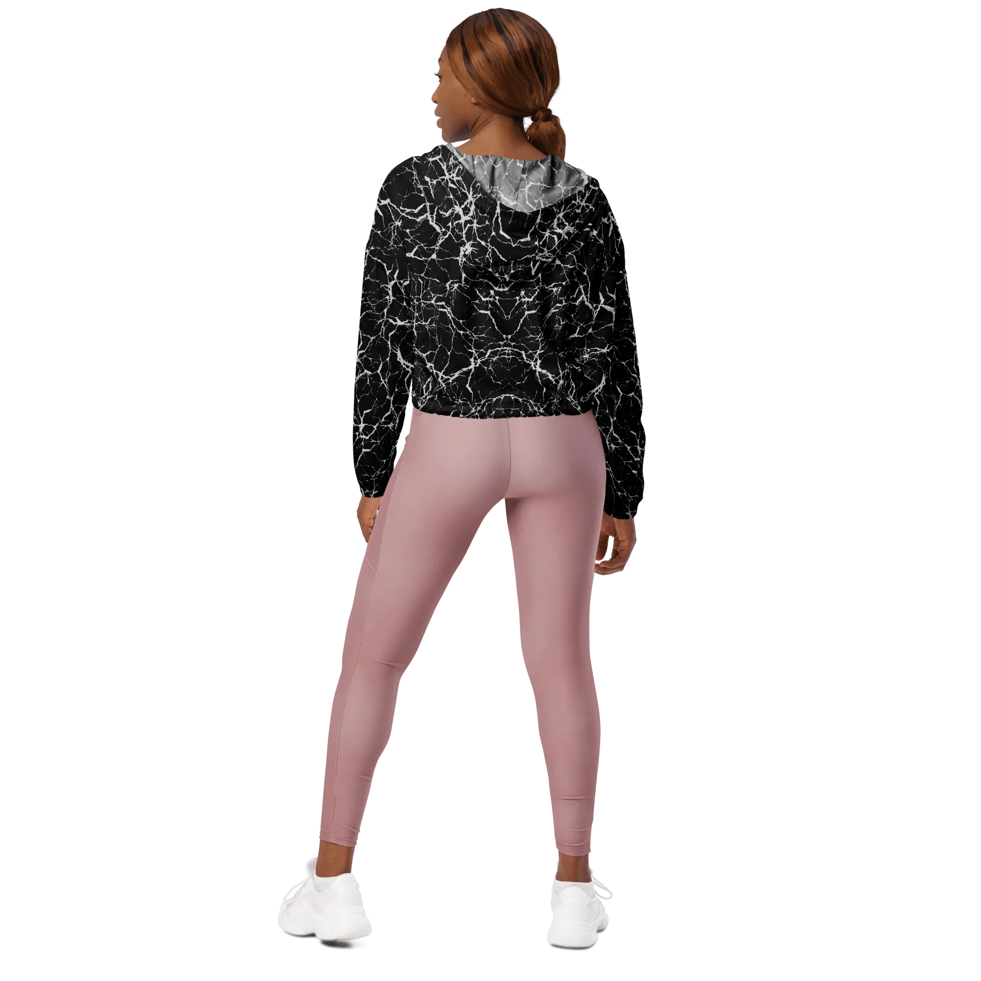 Cracked Chaos Women's Cropped Windbreaker