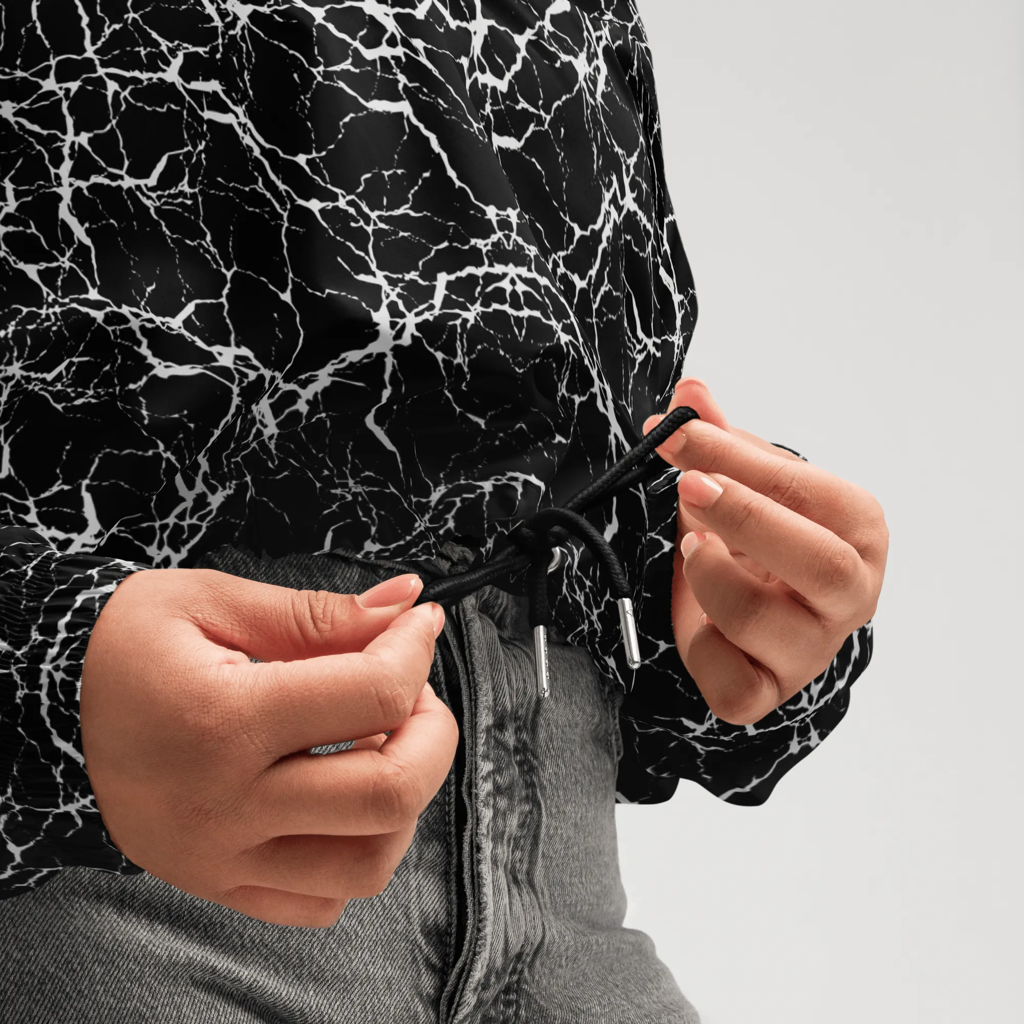 Cracked Chaos Women's Cropped Windbreaker