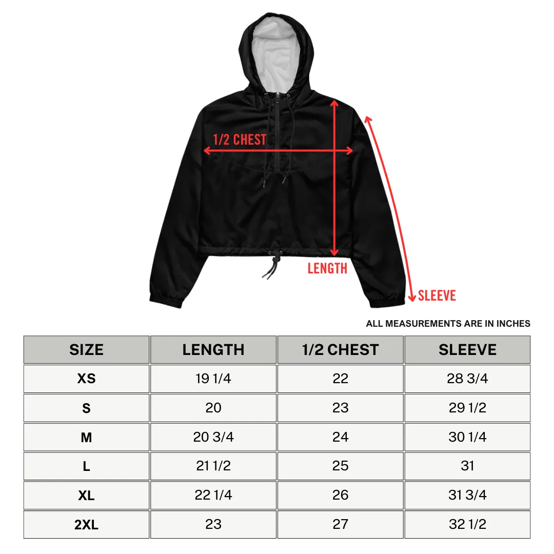 Cracked Chaos Women's Cropped Windbreaker