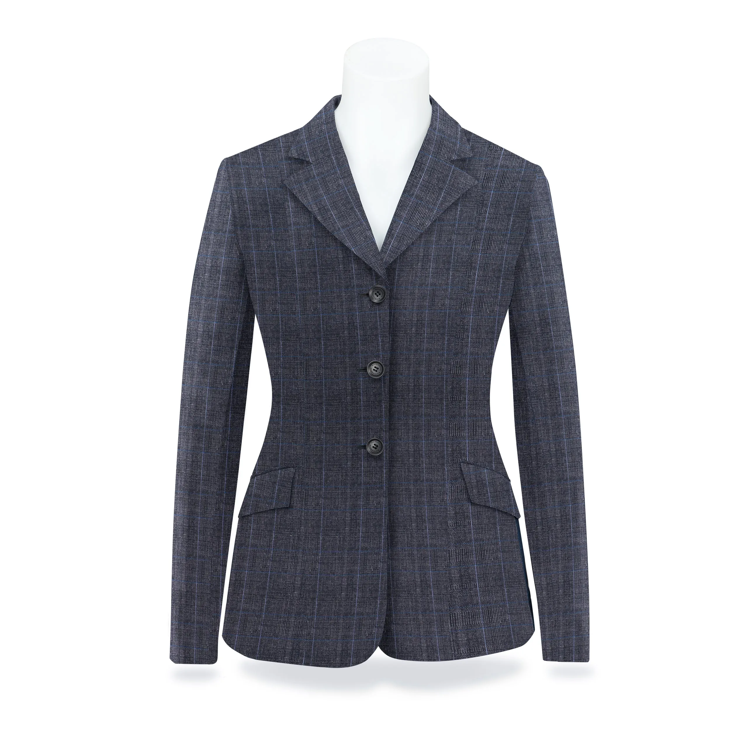 Monterey Show Coat - Shadow Grey Plaid - Ladies