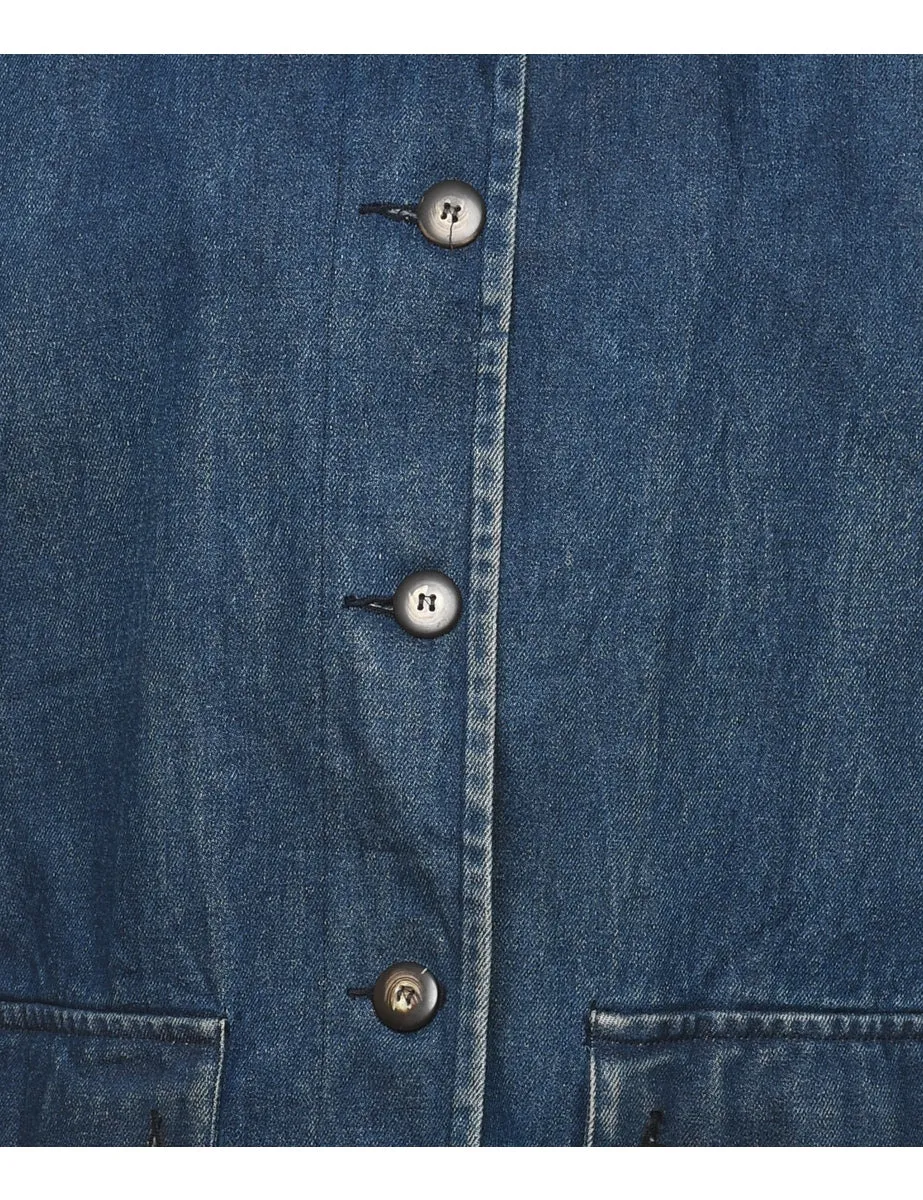 St John's Bay Dark Wash Denim Jacket - M