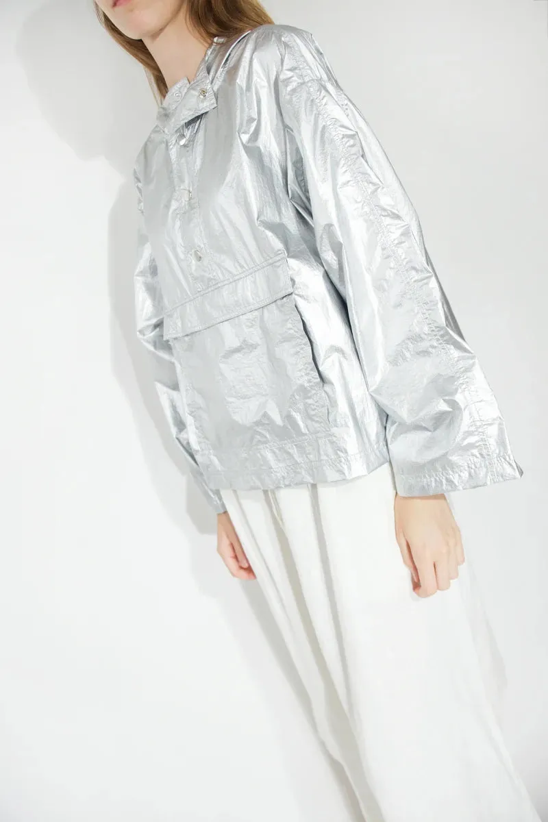 Tiny Big Sister | Metallic Jacket | Silver