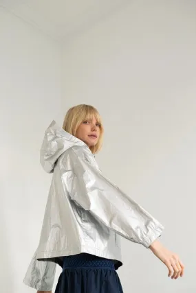 Tiny Big Sister | Metallic Jacket | Silver