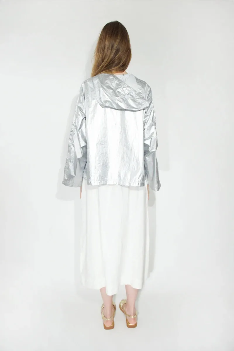 Tiny Big Sister | Metallic Jacket | Silver